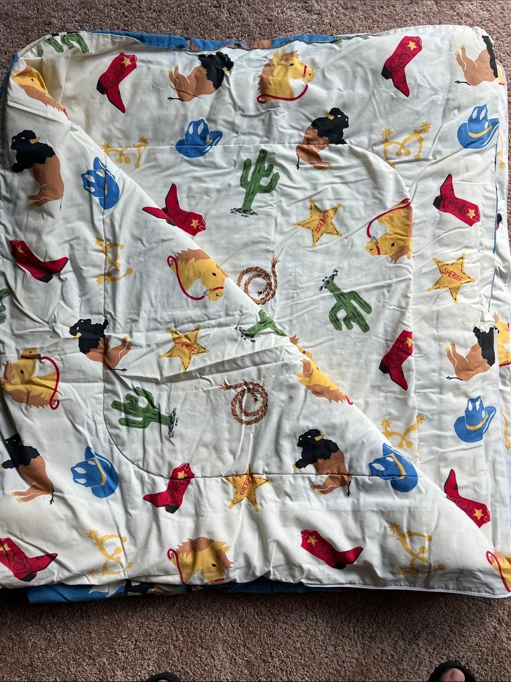 Vintage Lands End Coming Home Kids Sleeping Bag